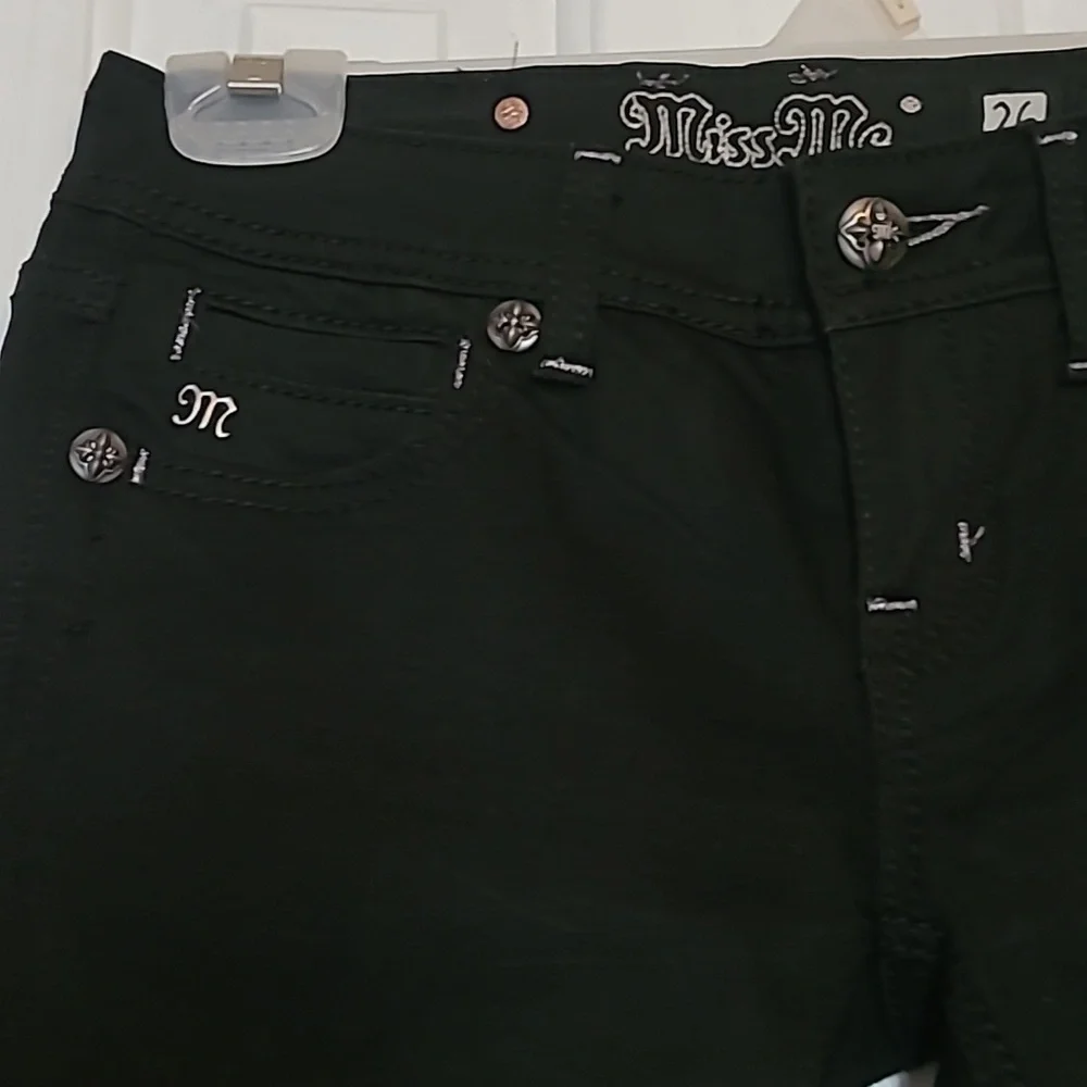 Miss Me Black Skinny Jeans - Picture 2 of 12